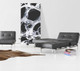 Splitback Leather Convertible Sofa Bed