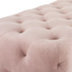 Tufty Velvet Upholstered Square Ottoman, Nuevo