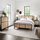 Sydney Woven Cane Nightstands - Black