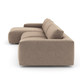Fenton 2 Piece Montford Sand Fabric Sectional Facing Chaise Sofa 136",LAF