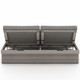 Leroy Weathered Grey Outdoor Double Chaise
