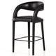 Four Hands Hawkins Modern Leather Upholstered Bar Stools