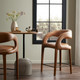 Four Hands Hawkins Modern Leather Upholstered Counter Stools