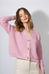 Kate Cardigan in Blush Pink