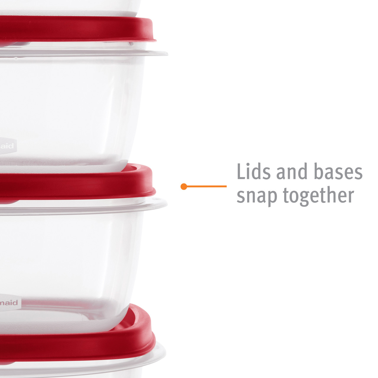 Rubbermaid Easy Find Lids Containers + Lids - 24 pieces