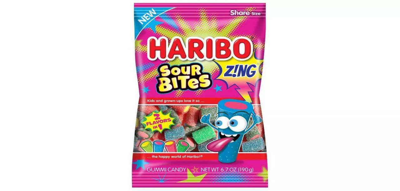Haribo- Zing Sour Bites 6.7oz - DII Stores