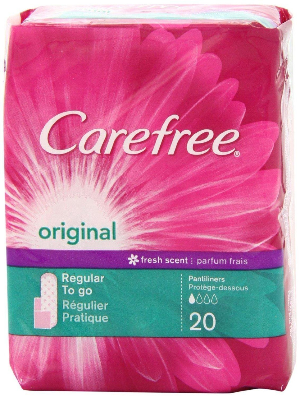 Carefree - panty liner and pads at MAKEUP