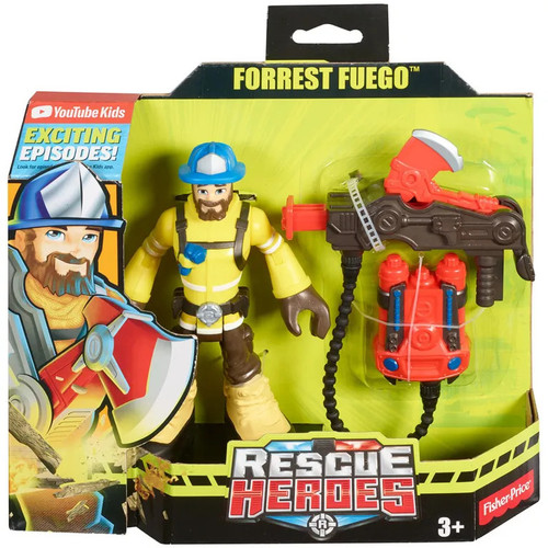 Rescue Heroes Forrest Fuego Figure w Accessories