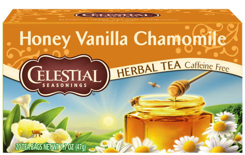 Celestial Seasonings Honey Vanilla Chamomile Herbal Tea, 20 Tea Bags