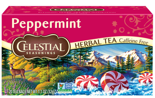 Celestial Seasonings Herbal Tea, Peppermint, 20 ct