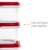 Rubbermaid Easy Find Set, Vented Red Lids, 24 Pieces