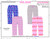 Ladies Yummy Print Lounge Capris- asst