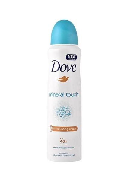 Dove Antiperspirant Deodorant Spray, Mineral Touch, 150 ml