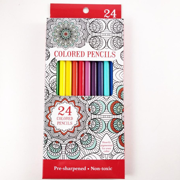 Leisure Arts Colored Pencils, Pre Sharpened, 24 Pencils