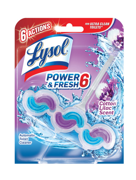 Lysol Power & Fresh 6 Automatic Toilet Bowl Cleaner, Cotton Lilac