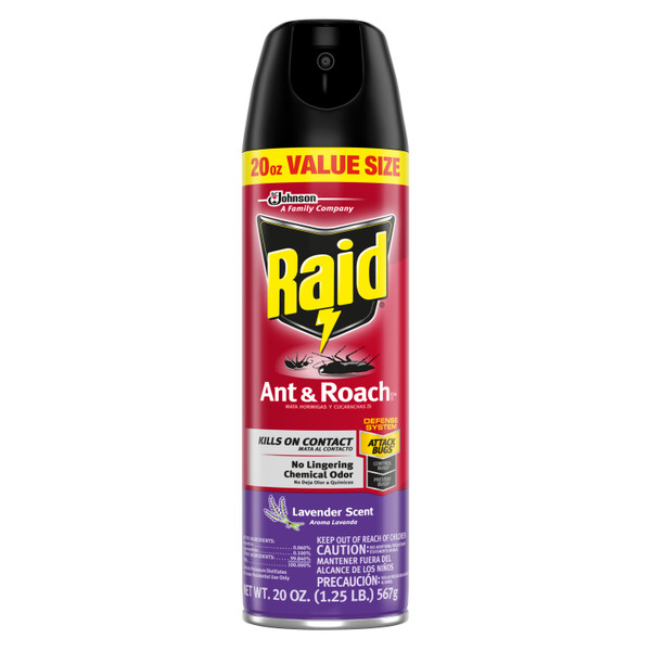 Raid Ant & Roach Killer, Lavender, 20 Oz