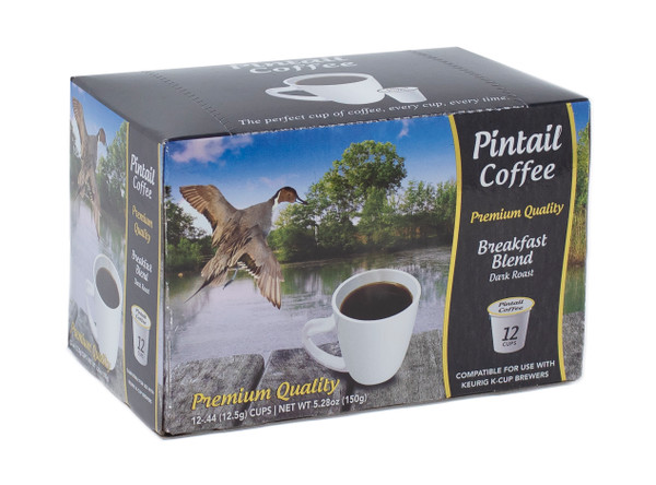 Pintail Coffee Pods Breakfast Dark Roast, 12 ct