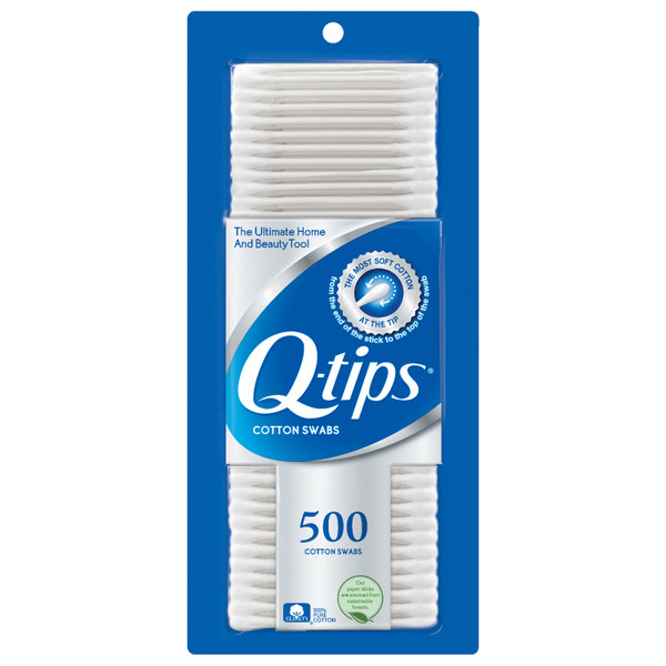 Q Tips Cotton Swabs, 500ct