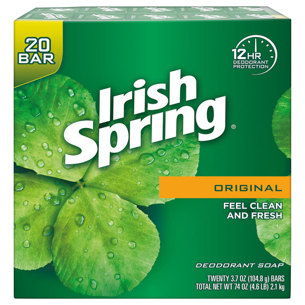 Soap- Irish Spring 20pk- Original 3.75oz