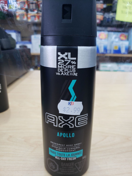 Body Spray- Axe Apollo Bonus Size 5.1oz