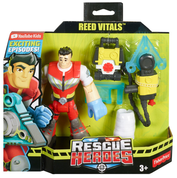 Rescue Heroes Reed Vitals Figure w Accessories