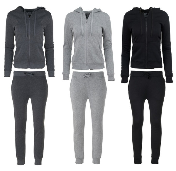 Ladies Fleece Drawstring Joggers S-XL  asst