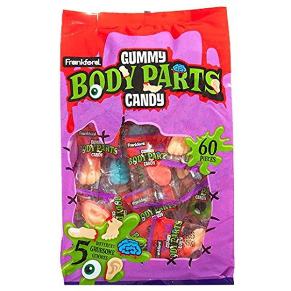 Frankford Gummy Body Parts Candy 60ct 15.87oz DII Stores