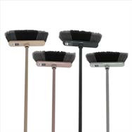Straight Broom Metal Handle Asst Colors