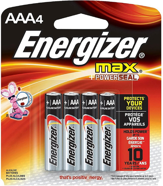Batteries- Energizer Max AAA 4pk