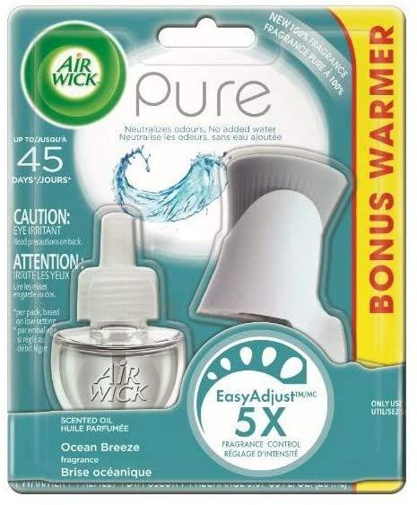 Air Wick Scented Oil Pure Ocean Breeze Air Freshener, 0.67 oz