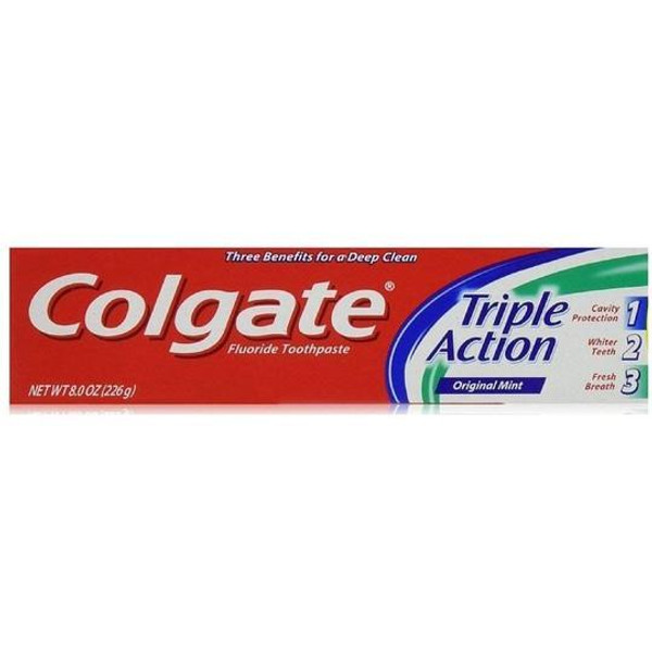 Colgate Toothpaste Triple Action Mint, 8 oz