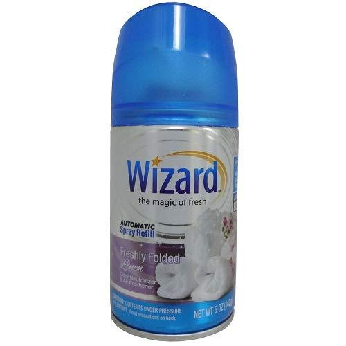 Wizard Automatic Spray Can Refills, Freshly Folded Linen, 5 oz DII Stores