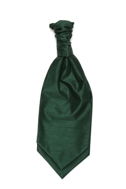 Rouche Tie - Bottle Green