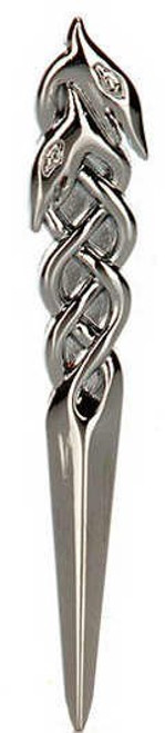 Serpent Kilt Pin Black Chrome Finish