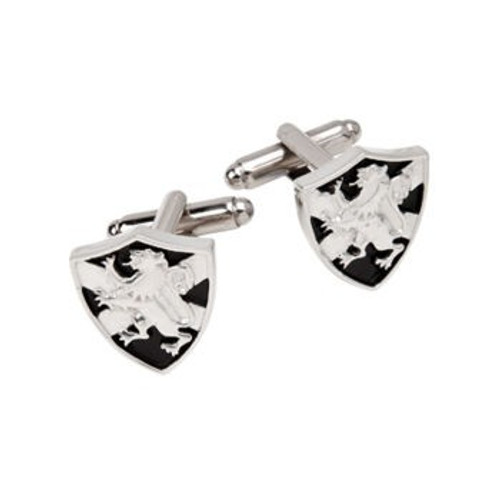 Rampant Lion / Saltire Pewter Cufflinks KCL32P