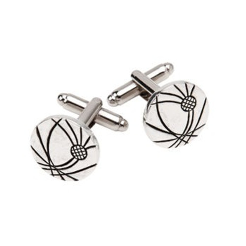 Celtic Thistle Pewter Cufflinks KCL38P