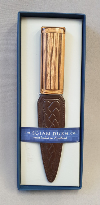 Arisaig sgian dubh - Zebrano wood