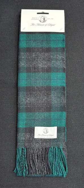 Lambswool Tartan Scarf - Black Watch Hebridean Tartan