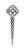 Pewter Kilt Pin Polished Finish KP40P