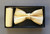 Bow-tie and pocket square - Yellow pin stripe