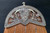 Highland Cow dress sporran - Polished chrome cantle detail