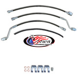 1990-1996 Ford Bronco 4WD 10"-12" Lift - Stainless Steel Brake Line Kit