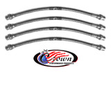 1998-2010 Porsche 911 Carrera 2 - Except Turbo & Turbo Look, 2S - Stainless Steel Brake Line Kit