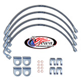 2007-2010 Jeep JK Wrangler 0"-2" Lift - Stainless Steel Brake Line Kit