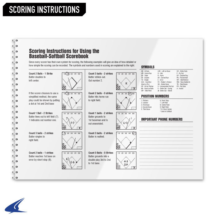 Champro Baseball/Softball Scorebook - Thumbnail 5