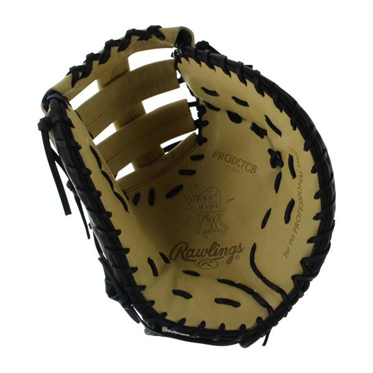 Rawlings Heart of the Hide First Base Mitt Baseball Glove, Black/Brown, 13, Right Hand Thrower