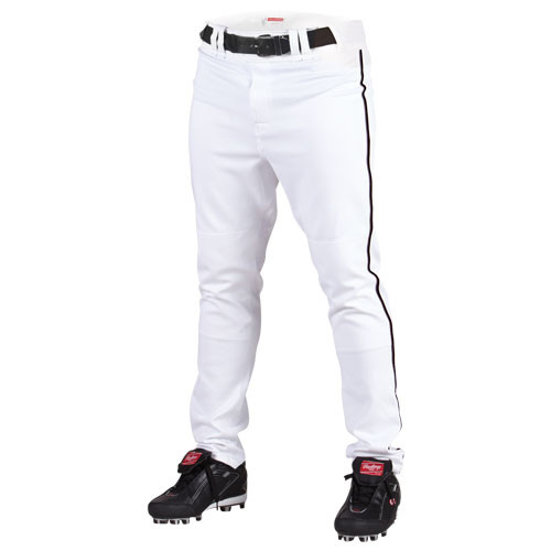 Semi-Relaxed Fit Piped Baseball Pants