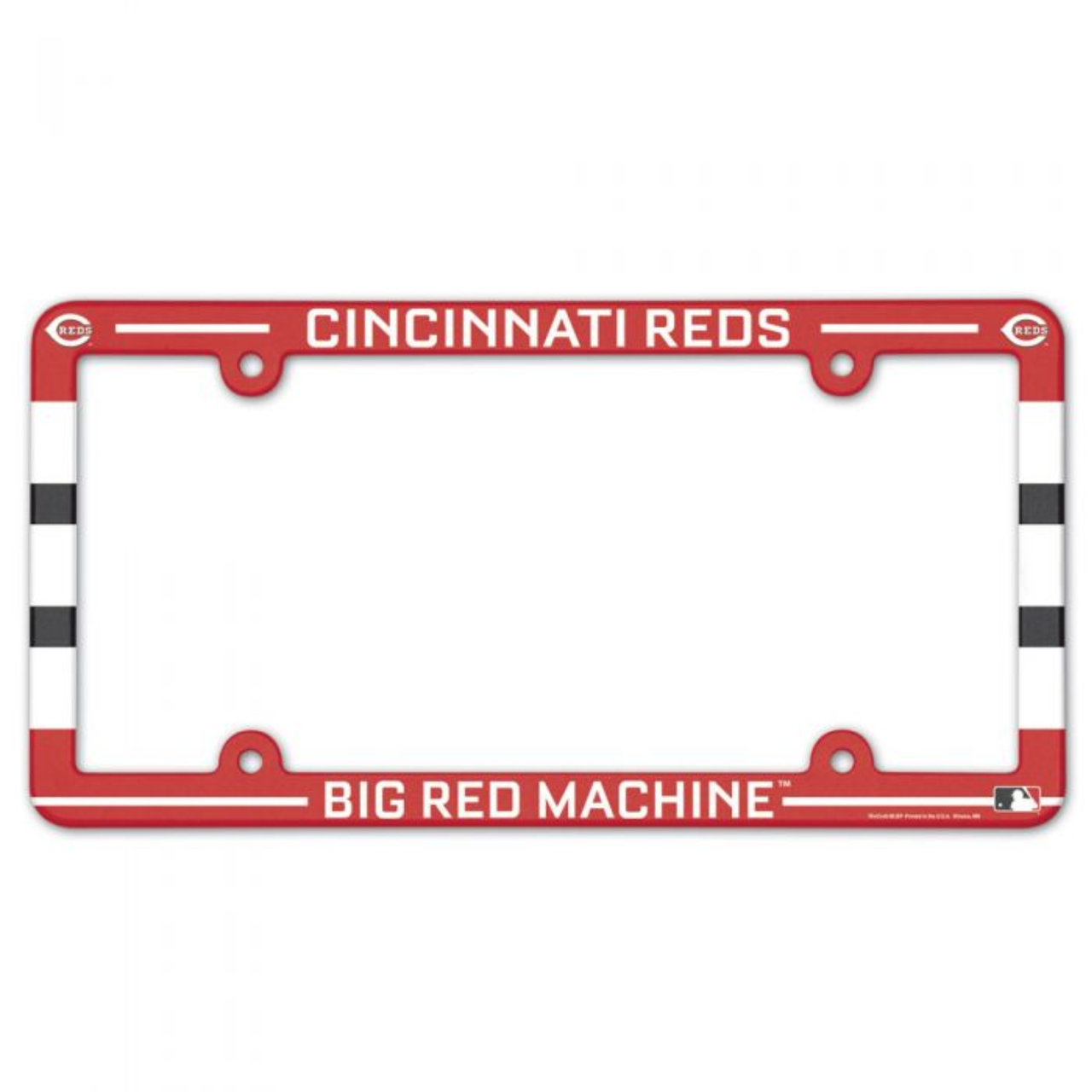 Cincinnati Reds NEW MLB Black Plastic License Plate Frame Made in USA 海外 即決