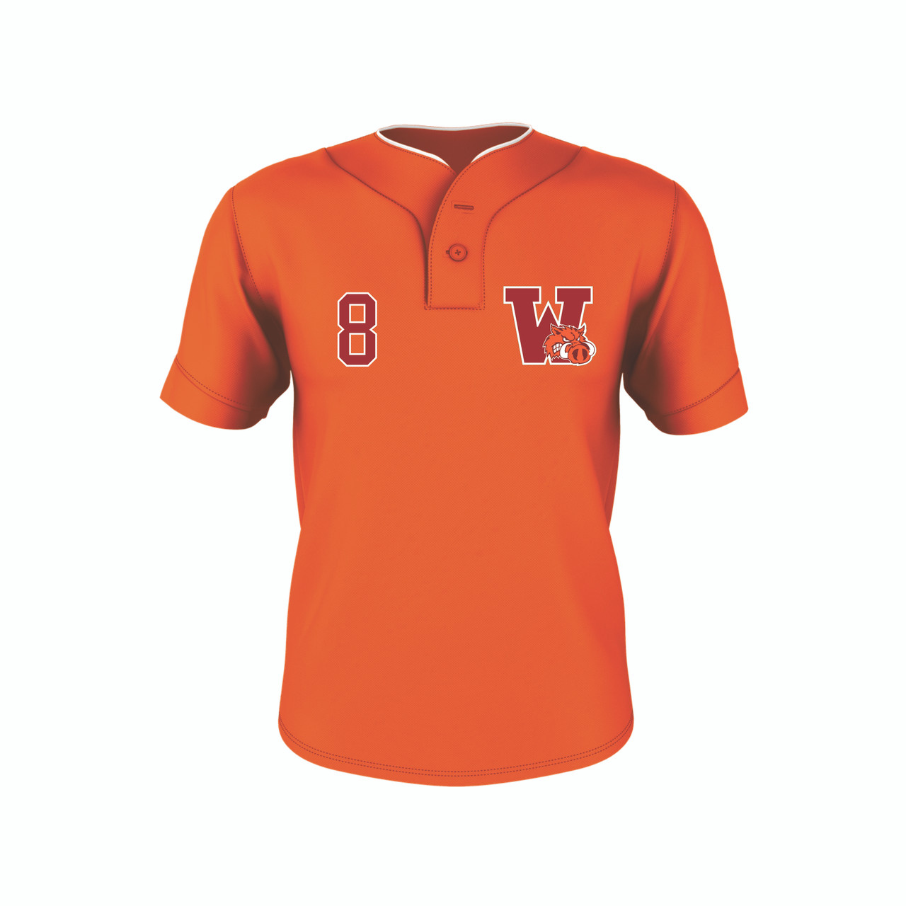 Youth & Adult Royal Full Button Baseball Jersey - Blank Jerseys