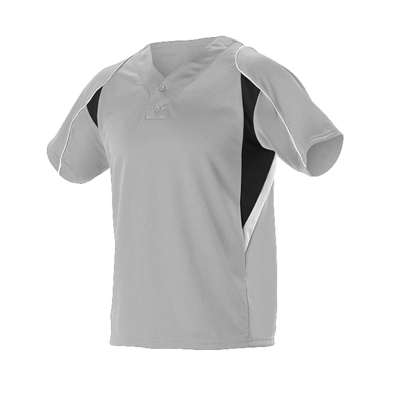 Adult & Youth Two-Button Henley Short-Sleeve Baseball & Softball Jersey